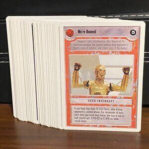 Lot of 25+ Vintage 1995 Decipher Star Wars CCG Trading Cards